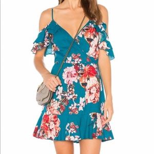 Band of Gypsies floral ruffle hem dress